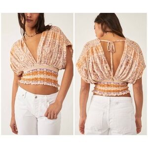 NWT Free People Next Vacation Top / Ivory Combo. XS
ob1243047